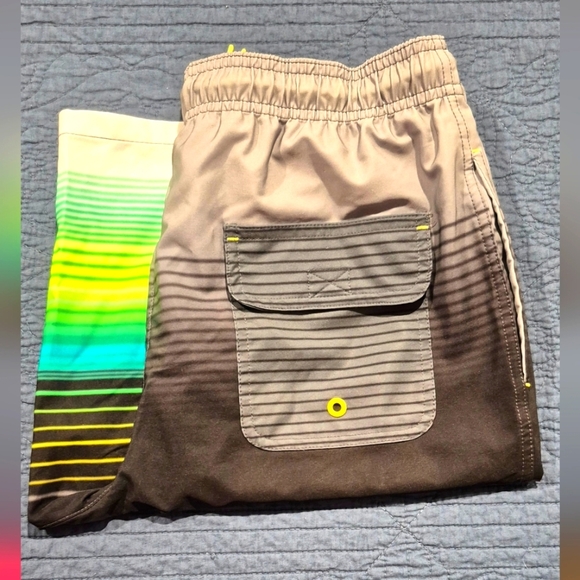 Wonder Nation Multicolor Striped Swim Shorts - Picture 5 of 6